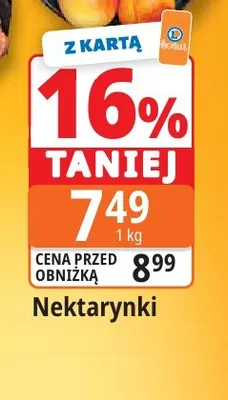 Nektarynki promocja w Leclerc