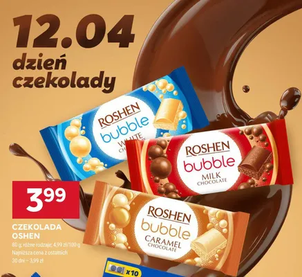 Czekolada bubble white promocja w Stokrotka