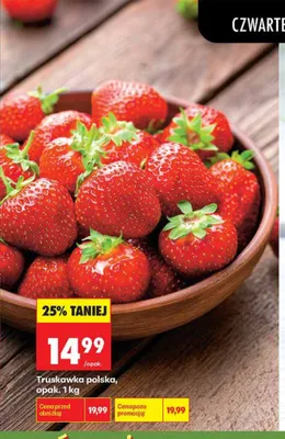 Truskawka polska promocja w Biedronka