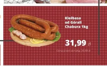 Kiełbasa od Górali Chabura promocja w Torimpex Toruńska Sieć Sklepów Spożywczych