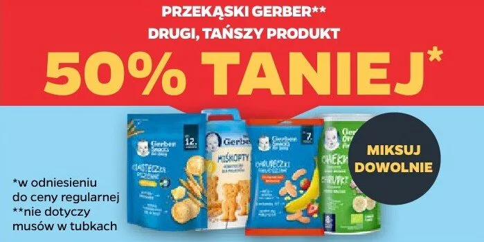 Przekąski Gerber promocja w Netto
