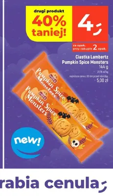 Ciastka Lambertz Pumpkin Spice Monsters promocja w Dealz