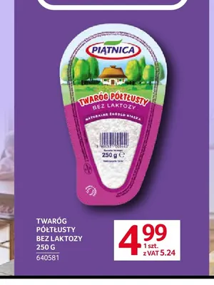 Twaróg półtłusty bez laktozy Piątnica promocja w Selgros