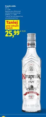 Wódka Krupnik Tradycja promocja w Lidl