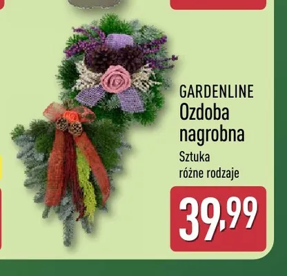 Ozdoba nagrobna Gardenline promocja w Aldi