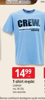 T-shirt męski Lotmar promocja w Leclerc