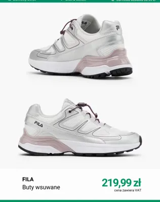 Buty wsuwane FILA promocja w Deichmann