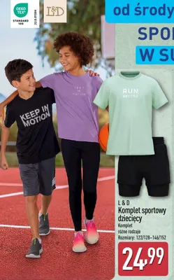 Komplet sportowy dziecięcy promocja w Aldi