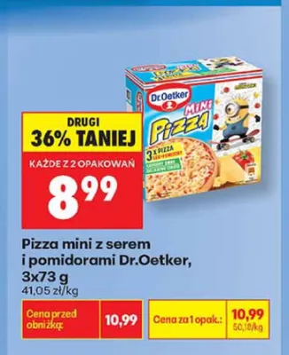 Pizza mini z serem i pomidorami Dr. Oetker 3-pak promocja w Biedronka