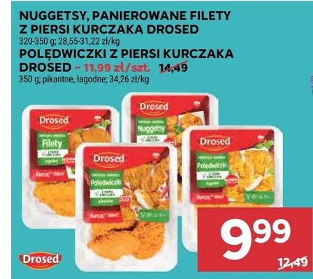 Nuggetsy, panierowane filety z piersi kurczaka promocja w Stokrotka