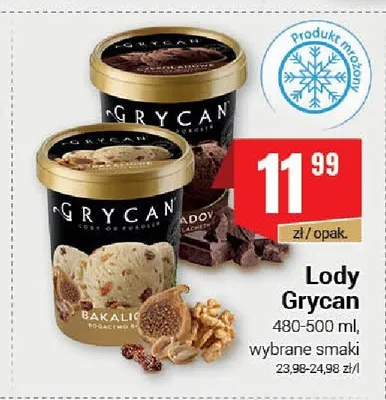 Lody Grycan bakaliowe promocja w Premium Nasz Sklep