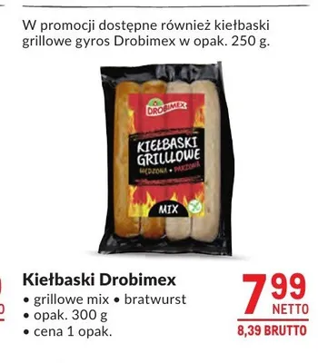 Kiełbaski Drobimex grillowe mix promocja w Makro