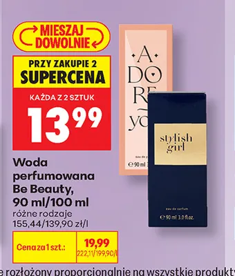 Woda perfumowana Be Beauty Stylish Girl promocja w Biedronka
