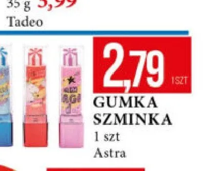 Gumka szminka Astra promocja w Leclerc