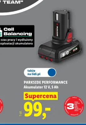 Akumulator Parkside Performance 12V 5Ah promocja w Lidl