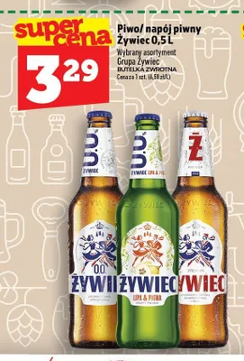 Piwo Żywiec Jasne Pełne promocja w TOPAZ