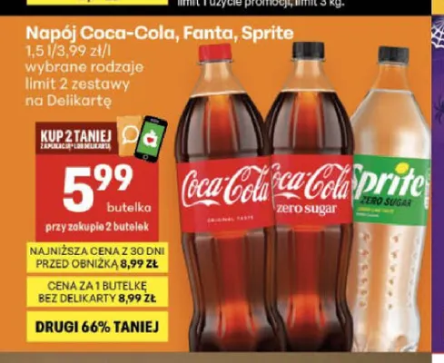 Napój gazowany Fanta promocja w Delikatesy Centrum