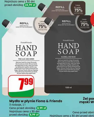 Mydło w płynie Fiona & Friends, 3 rodzaje promocja w Dino