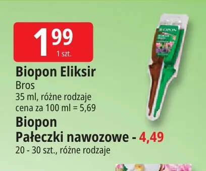Nawóz Biopon Eliksir promocja w Leclerc