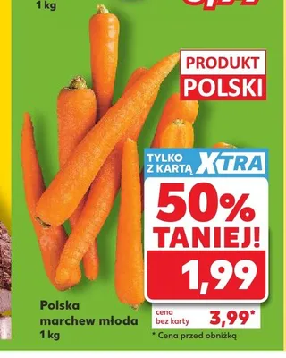 Marchew młoda promocja w Kaufland