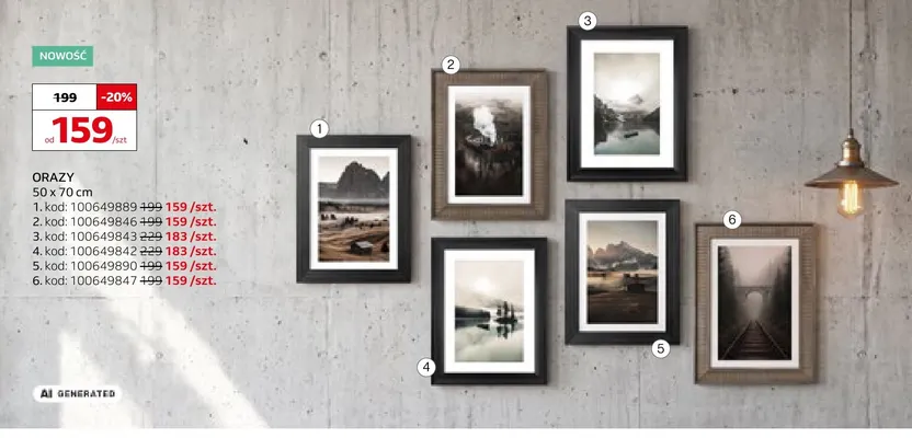 Obraz 50x70 cm nr 3 promocja w Komfort