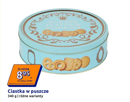 Ciastka w puszce promocja w Action