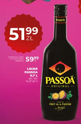 Likier Passoã Original promocja w Duży Ben