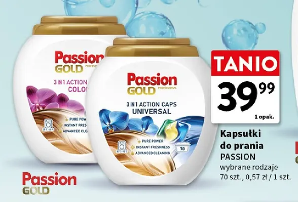 Żel do prania sport Passion gold promocja w Intermarche