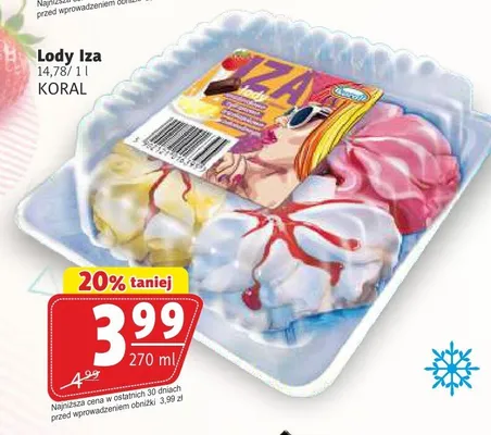 Lody Iza Koral promocja w Prim Market