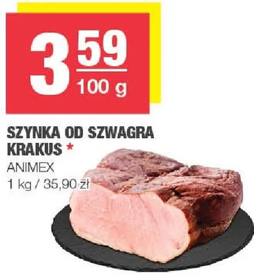 Szynka od szwagra Krakus Animex promocja w SPAR