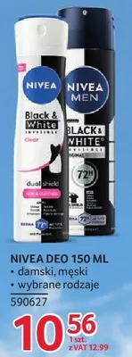 Dezodorant Nivea 150 ml damski, męski wybrane rodzaje promocja w Selgros