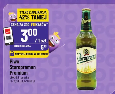 Piwo Staropramen Premium promocja w POLOmarket