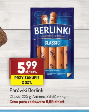 Parówki Berlinki Classic promocja w Avita