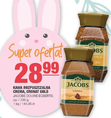 Kawa rozpuszczalna Crema, Cronat Gold promocja w SPAR