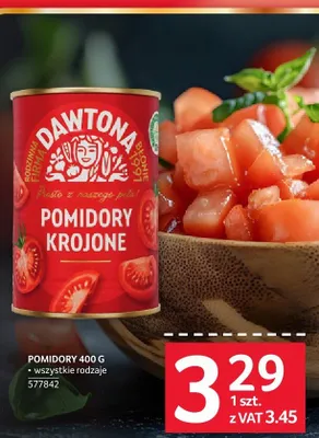 Pomidory krojone Dawtona 400 g promocja w Selgros