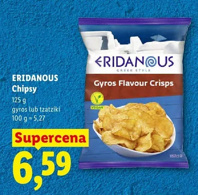 Chipsy o smaku gyros Eridanous promocja w Lidl