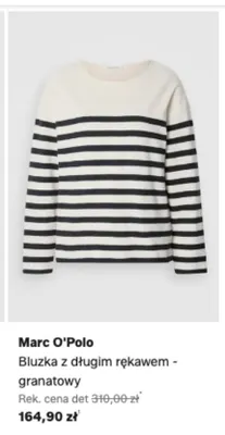 Bluzka z długim rękawem Marc O'Polo granatowy promocja w Lounge by Zalando