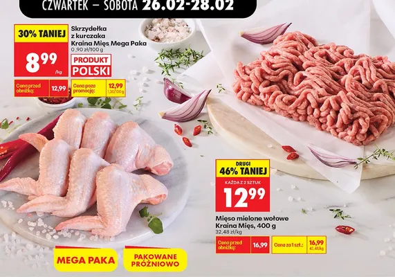 Mięso mielone wołowe promocja w Biedronka