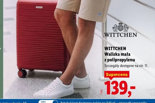 Walizka mała z polipropylenu WITTCHEN promocja w Lidl
