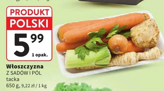 Włoszczyzna Z Sadów i Pól tacka promocja w Intermarche