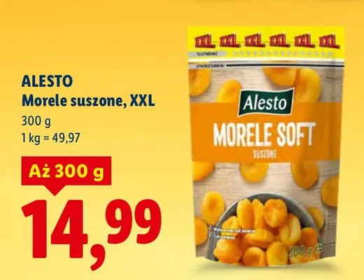 Morele suszone XXL promocja w Lidl