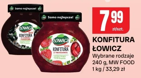 Konfitura łowicz promocja w Chorten