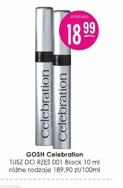 Tusz do rzęs Celebration 001 Black GOSH promocja w Drogerie Jasmin