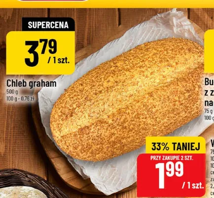 Chleb graham promocja w POLOmarket