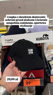 Czapka z daszkiem Kubota promocja w Biedronka