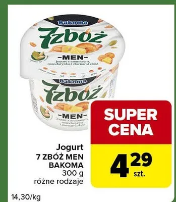 Jogurt różne rodzaje promocja w Carrefour Express