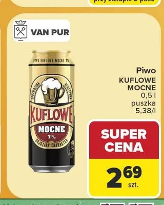 Piwo Kuflowe Mocne promocja w Carrefour Market