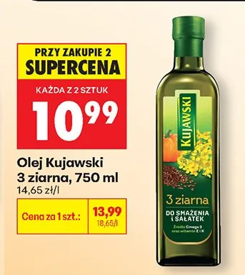 Olej 3 ziarna promocja w Biedronka