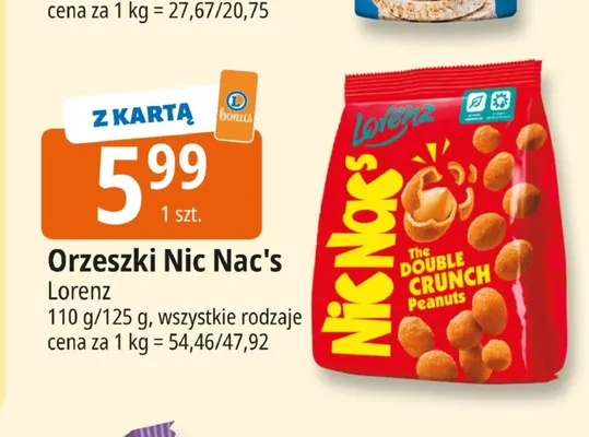 Orzeszki Nic Nac's Lorenz promocja w Leclerc
