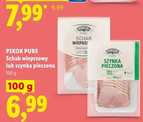 Schab wieprzowy pieczony Pikok Pure promocja w Lidl
